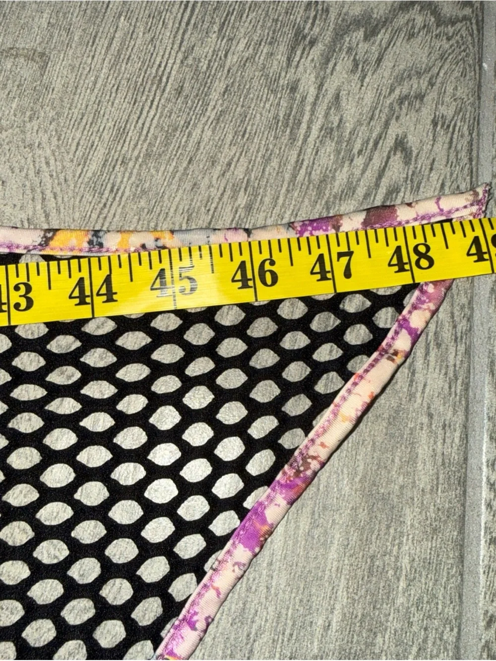 Ritchie Swimwear Fishnet Wrap Sarong OS Vintage Colorful Trim Summer *READ